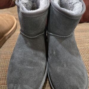 Grey Ankle Boots